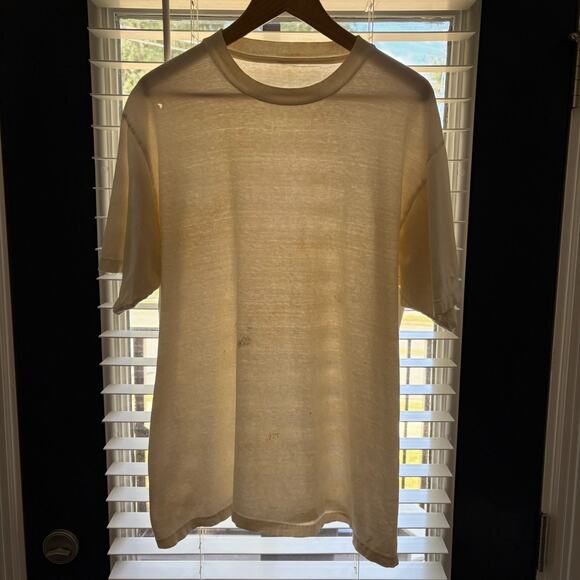 Vintage Paper Thin Burnout Worn T-Shirt Size XL 23x29 Distressed Painter 1990s - Picture 1 of 7